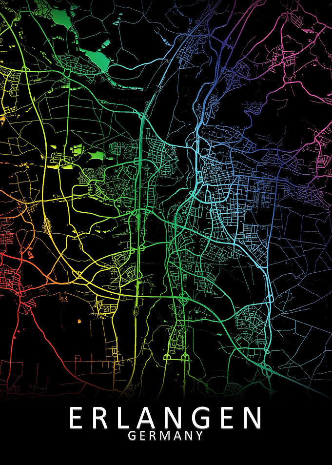 Erlangen Germany City Map