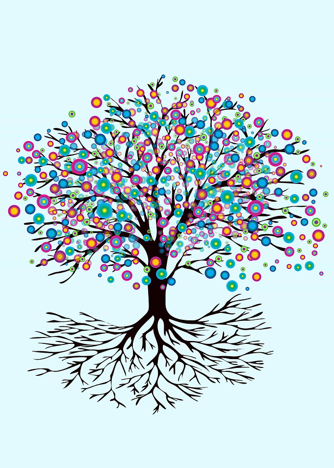 Tree of life rainbow flow