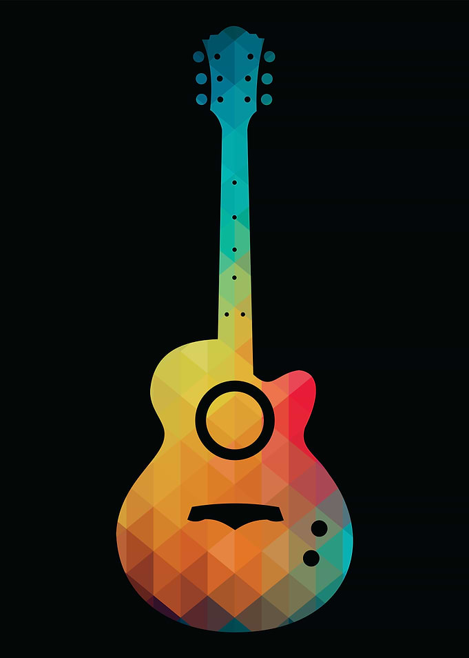 Rainbow Electric Guitar