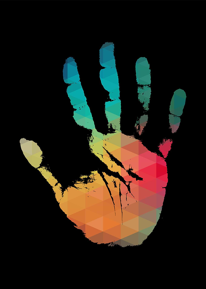 Rainbow Hand