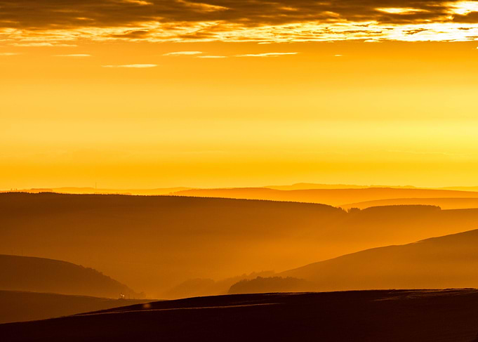 Sunrise Over The Hills