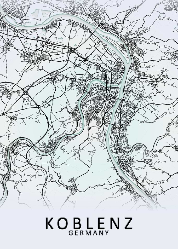 Koblenz Germany City Map