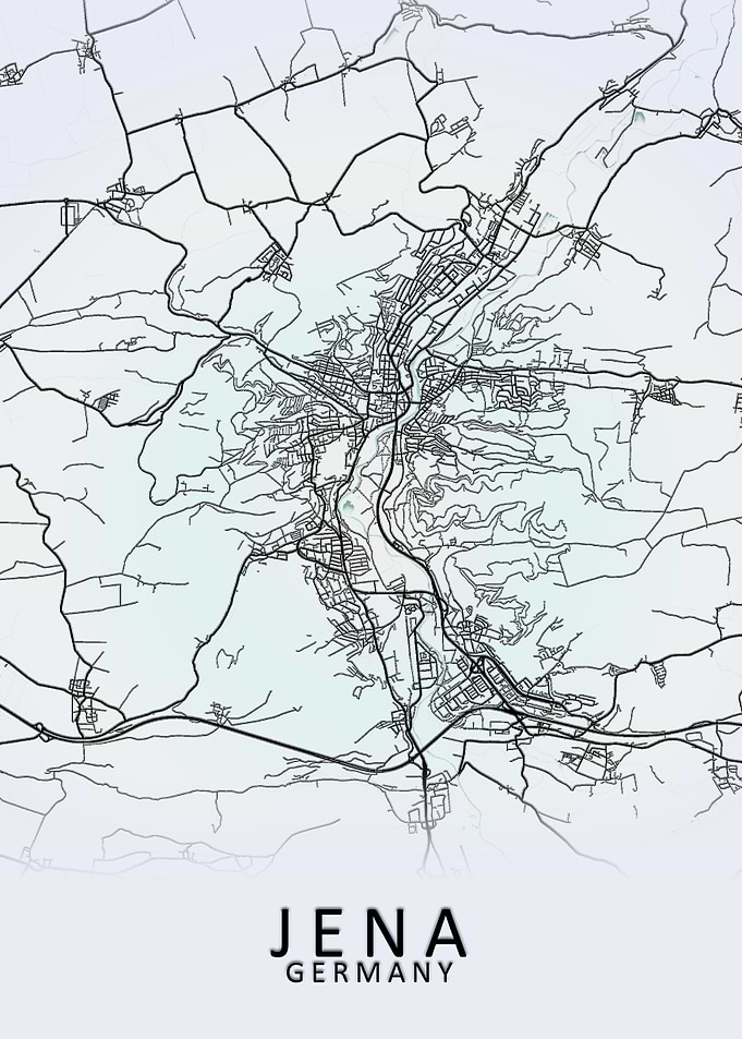 Jena Germany City Map