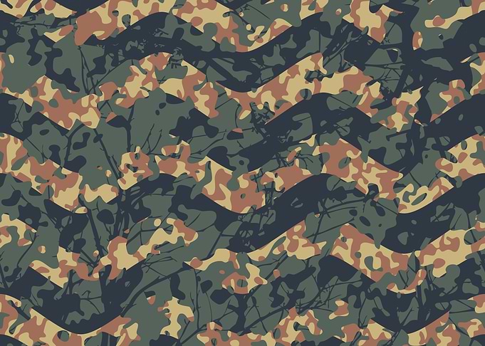 Abstract Pop Wave Camo