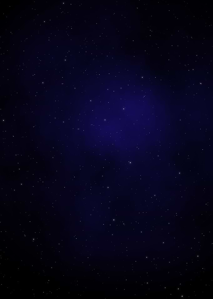 Gas clouds and stars field