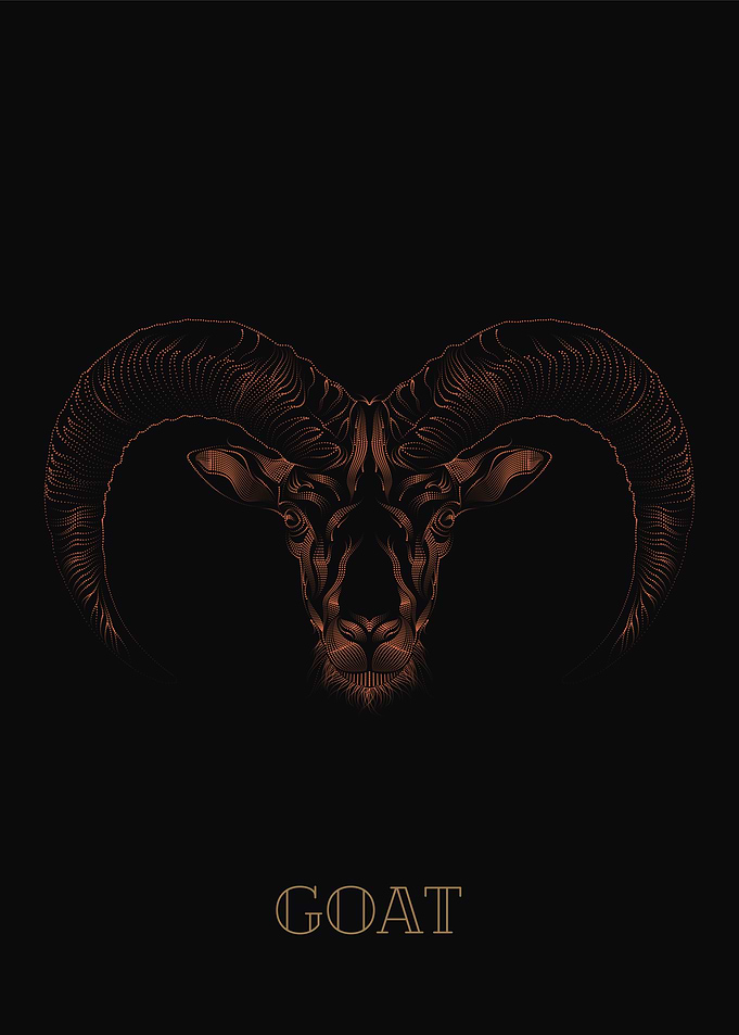 Goat Art Deco Dark