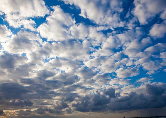 Cumulus Cloudscape white