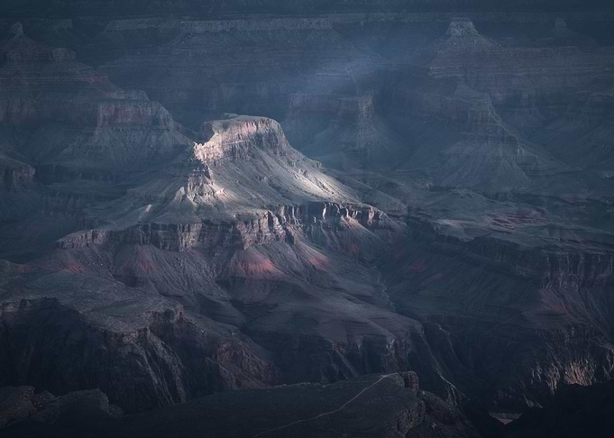 Sunbeamed Grand Canyon