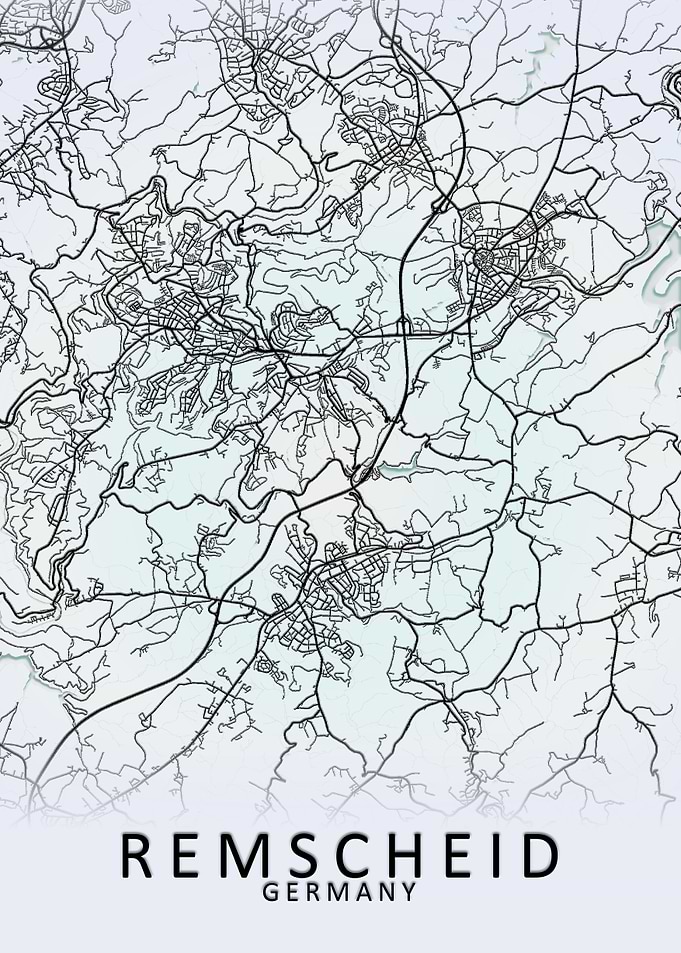 Remscheid Germany City Map