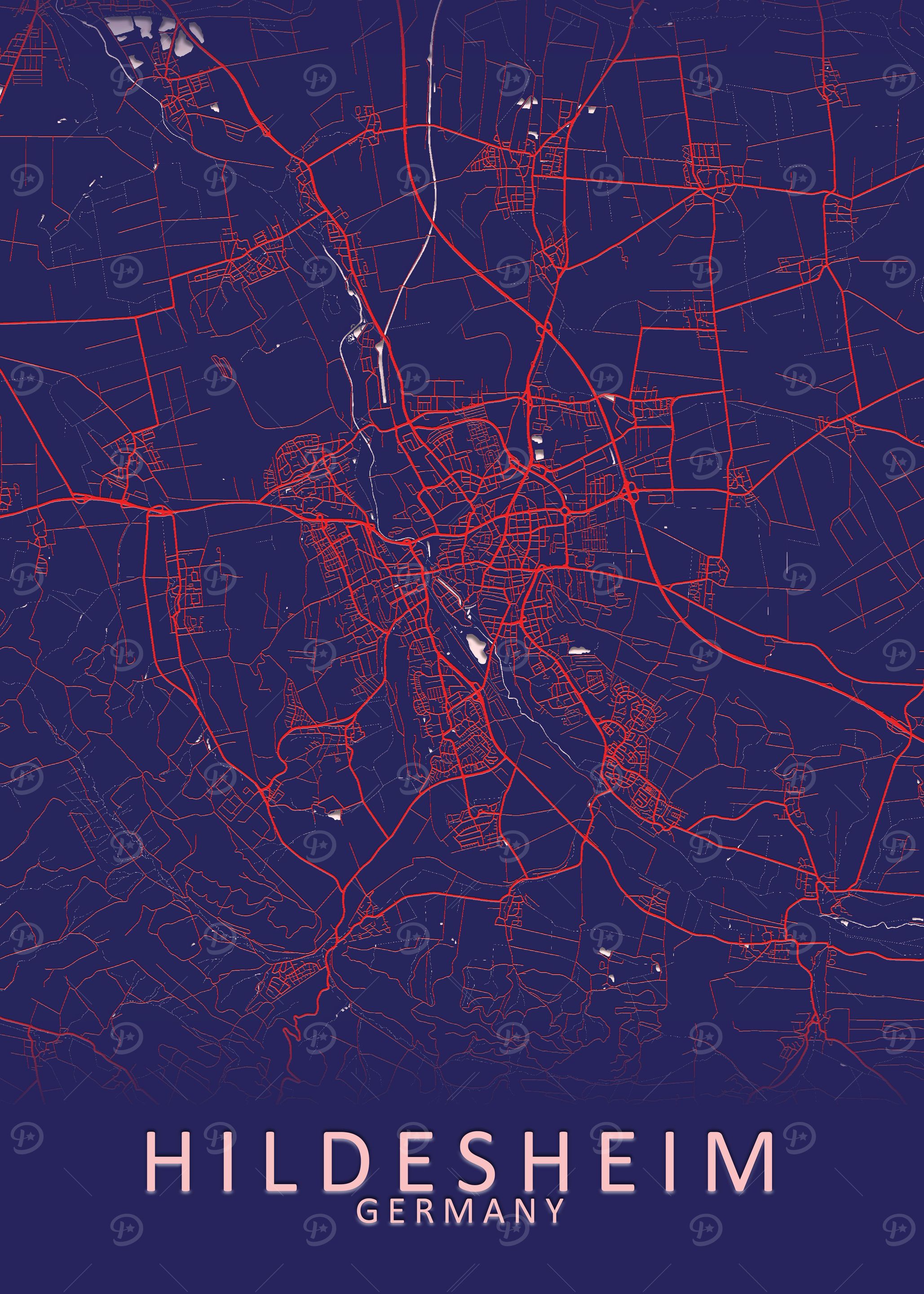Hildesheim Germany Map