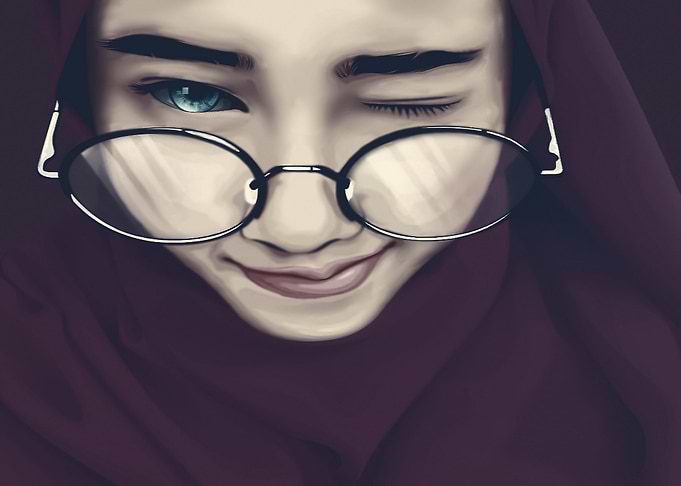 Hijabers Red maroon foster