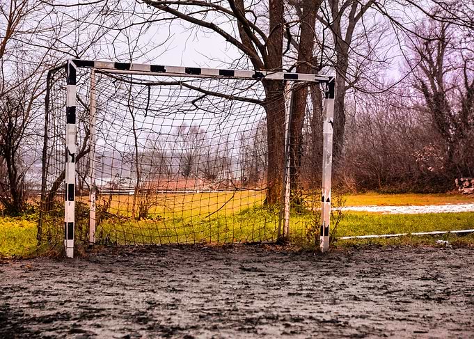 Football Field whith goal