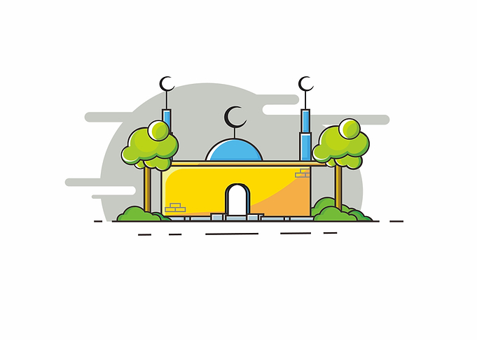 mosque in style flat