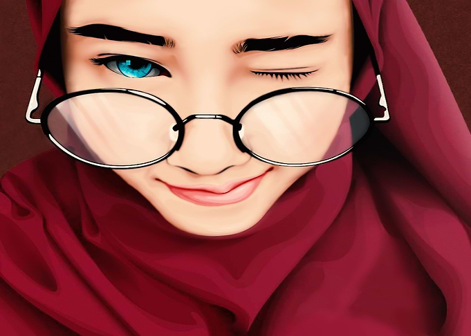 Hijabers Red maroon