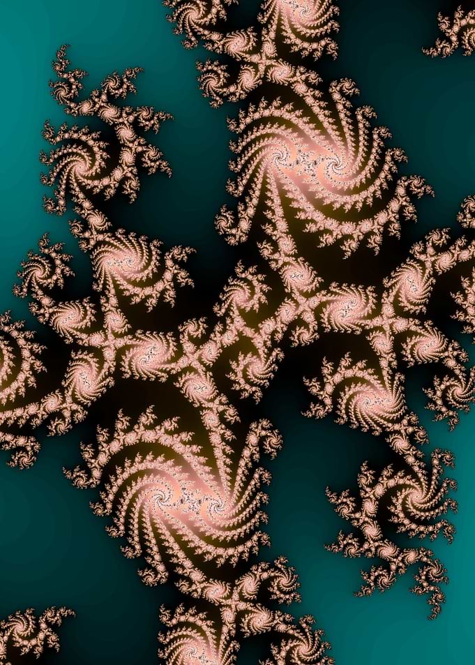 Pink and Ocean Fractals