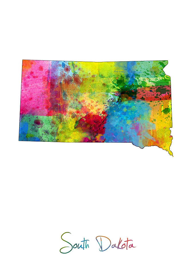 South Dakota Map