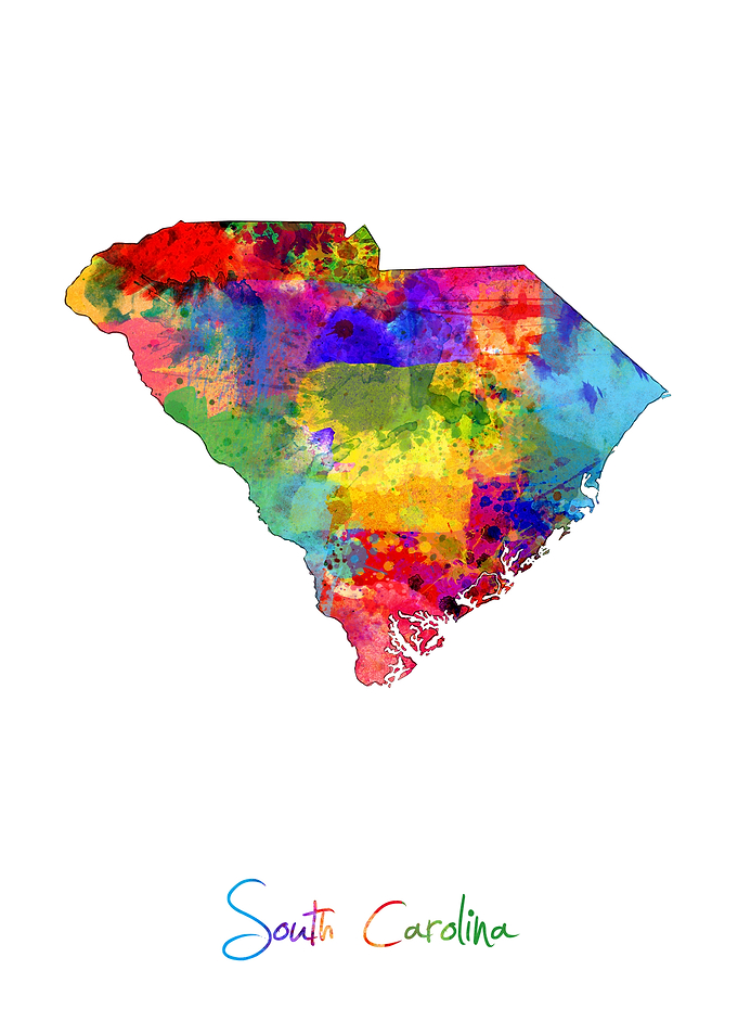 South Carolina Map