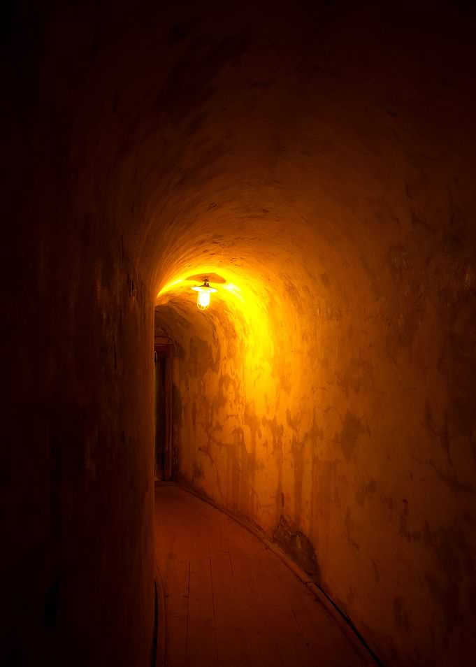 Around a corner