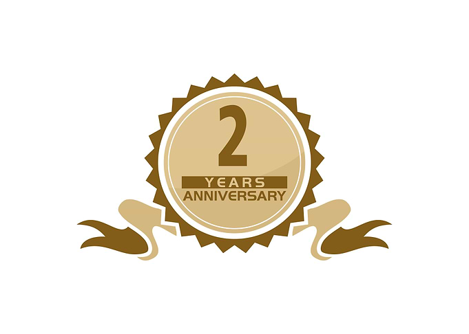 2 Years Ribbon Anniversary