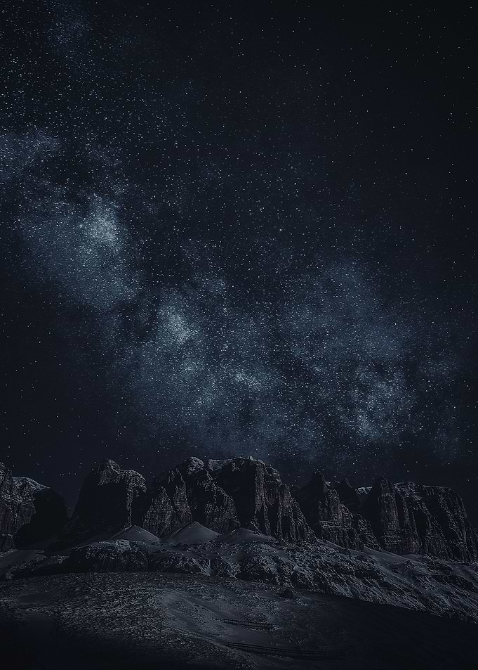 Mountain Night Landscape