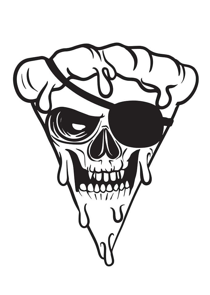 Pizza man eye patch
