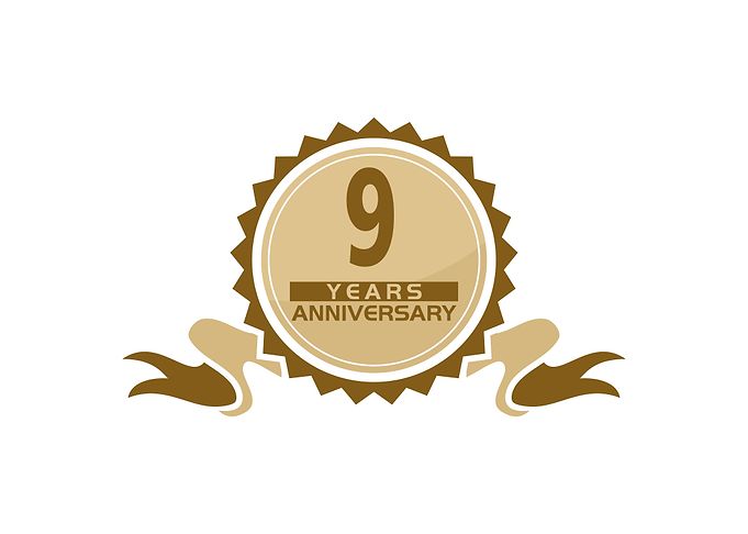 9 Years Ribbon Anniversary