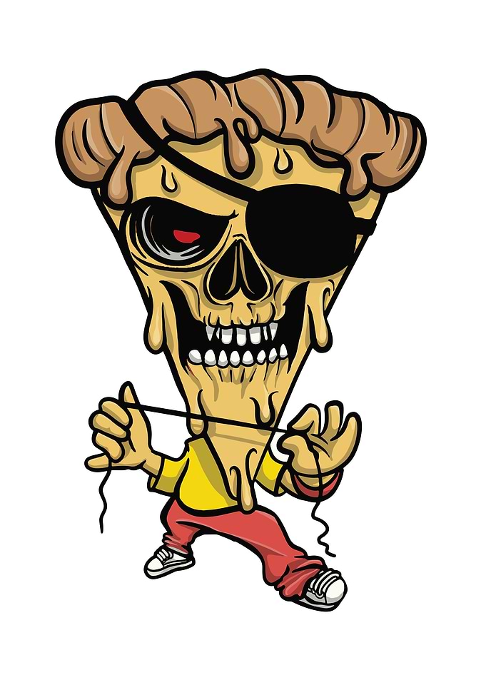 Pizza man eye patch