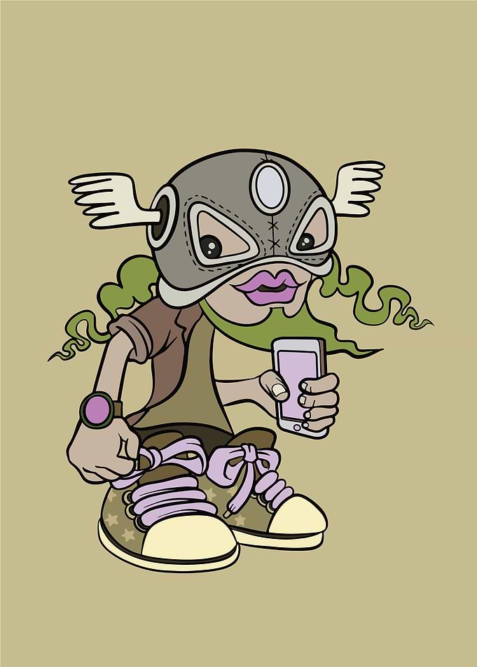 Superhero wearing a mask