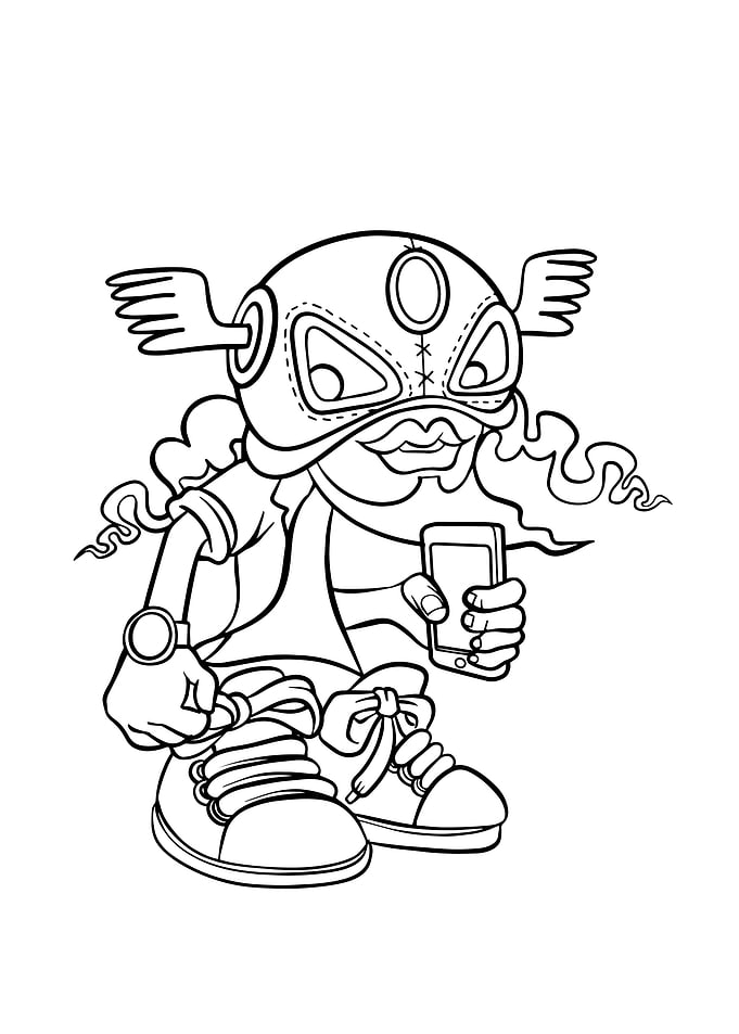 Superhero wearing a mask