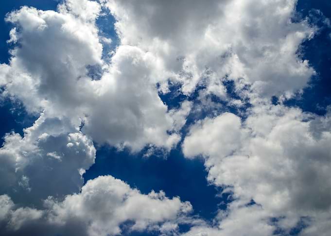 Blue sky and clouds