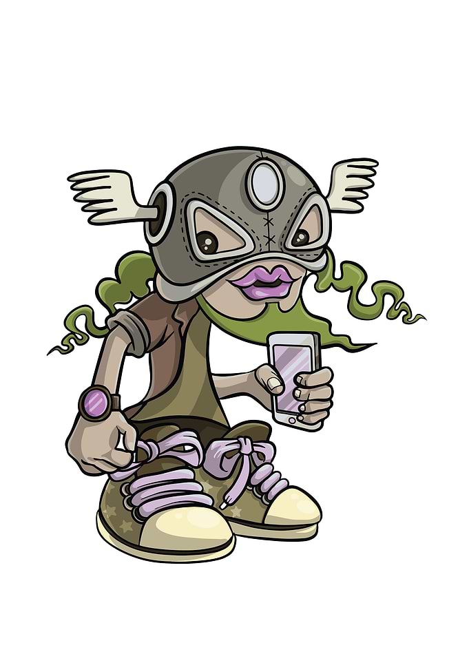 Superhero wearing a mask