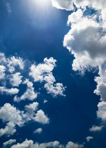 Blue sky and clouds