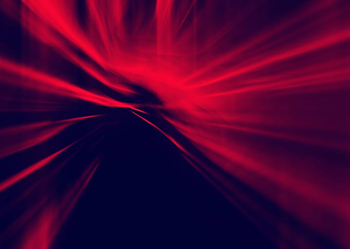 Digital red abstract lines