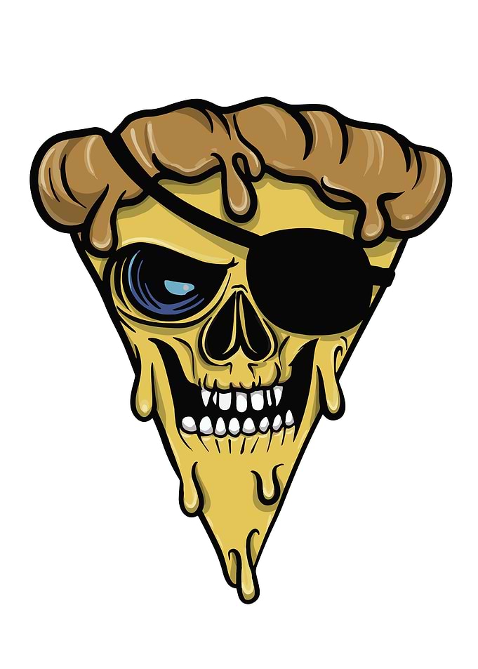 Pizza man eye patch