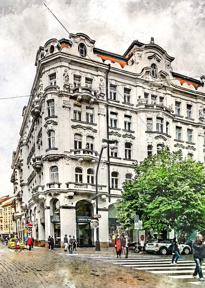 Prague city art