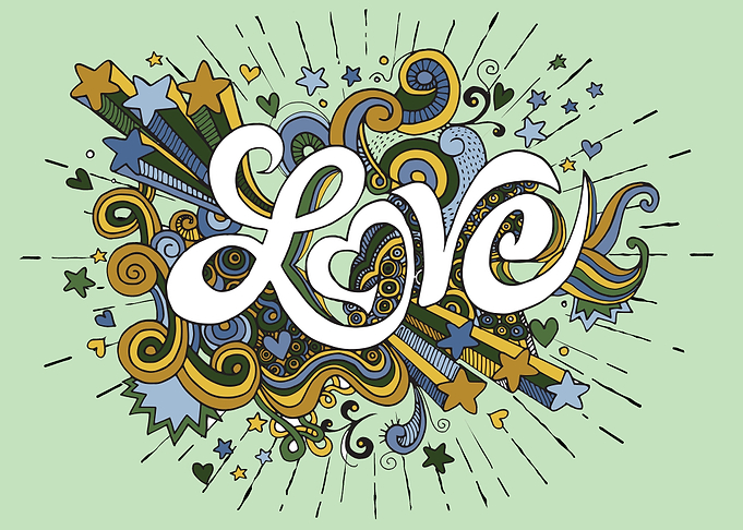 Love hand lettering