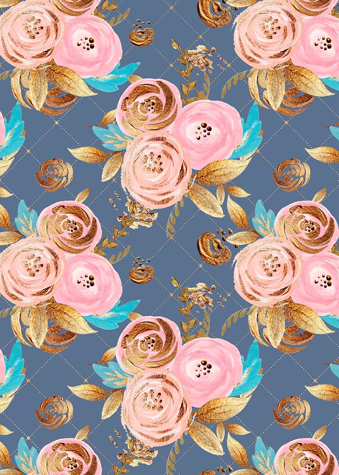 Blush Gold Pattern 07
