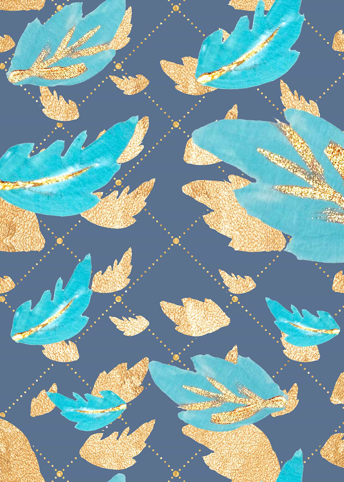 Blush Gold Pattern 09