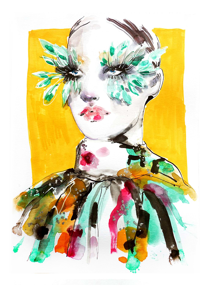 Feather lashes fashion