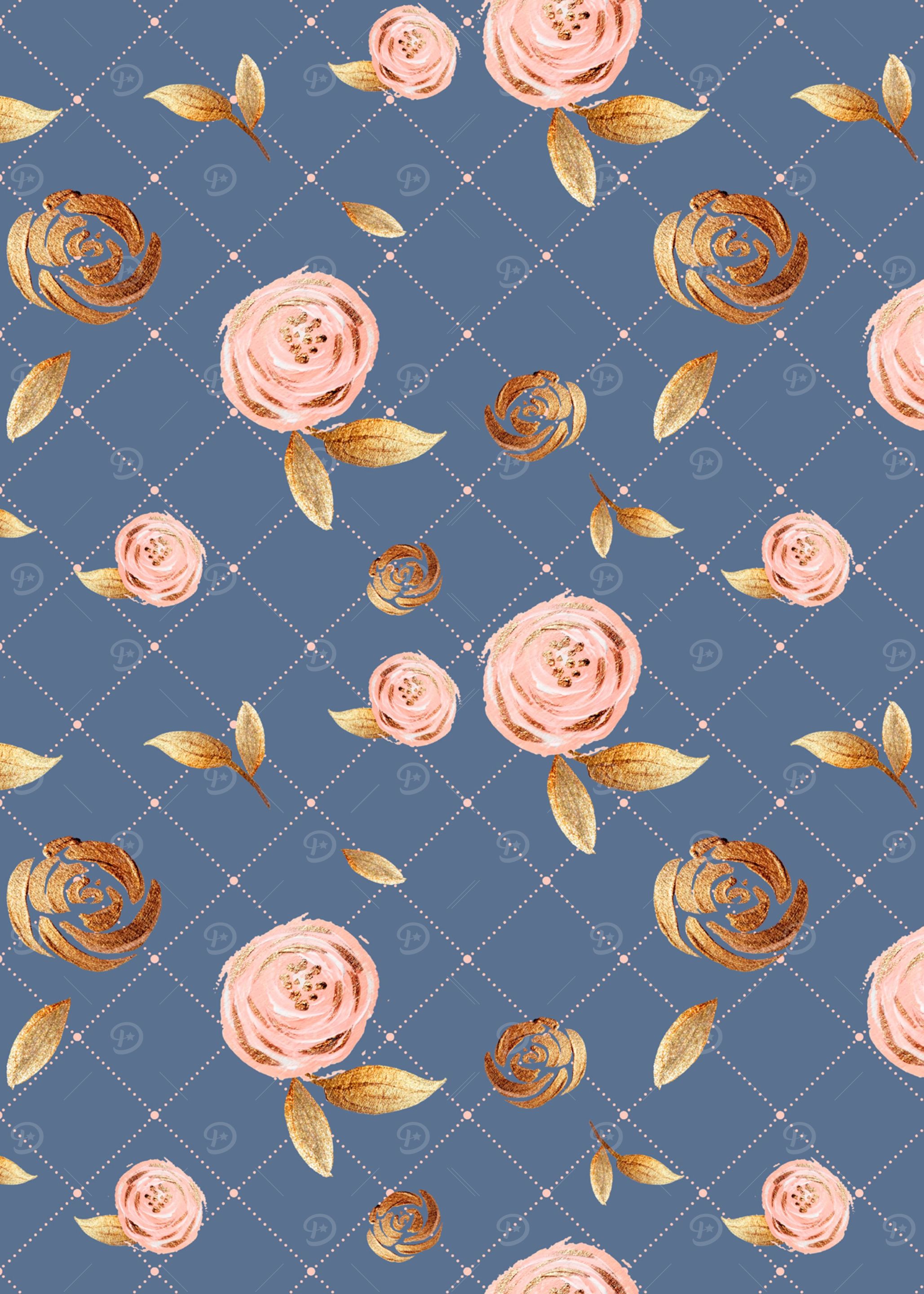 Blush Gold Pattern 01