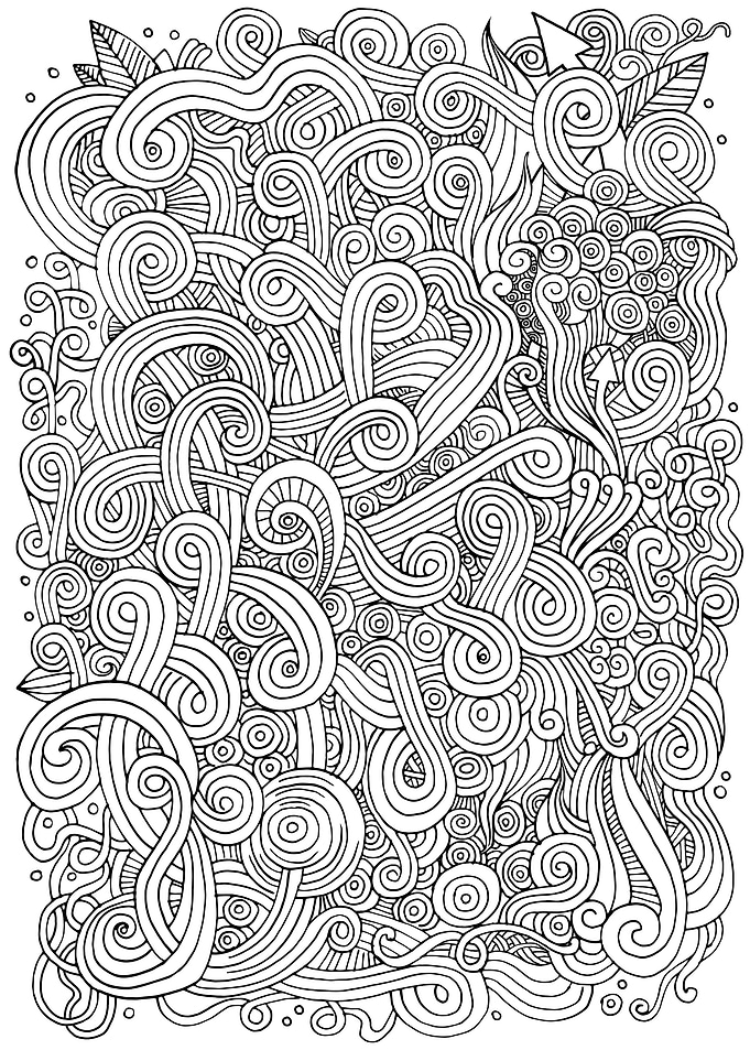 Decorative hand drawn