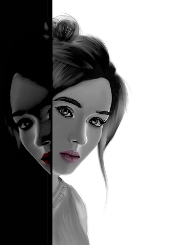 one girls two mind