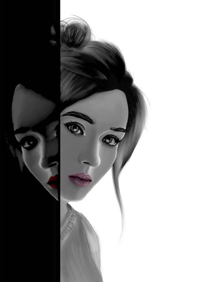 one girls two mind