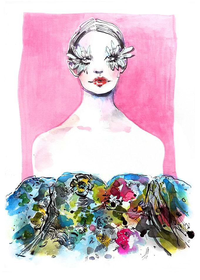 Feather lashes fashion