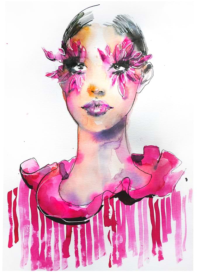 Feather lashes fashion