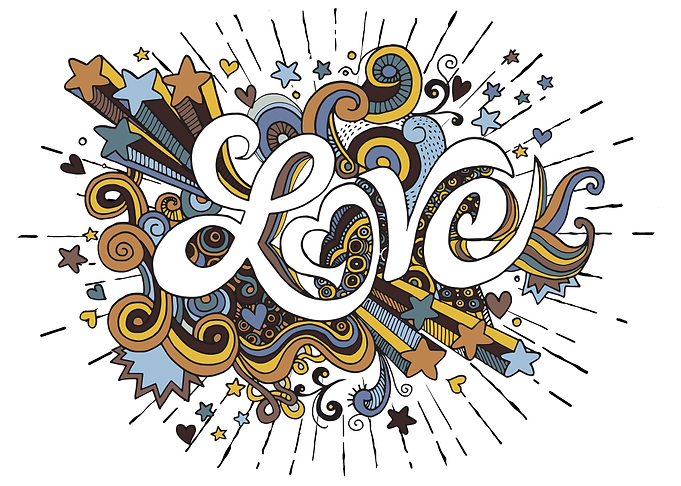 Love hand lettering