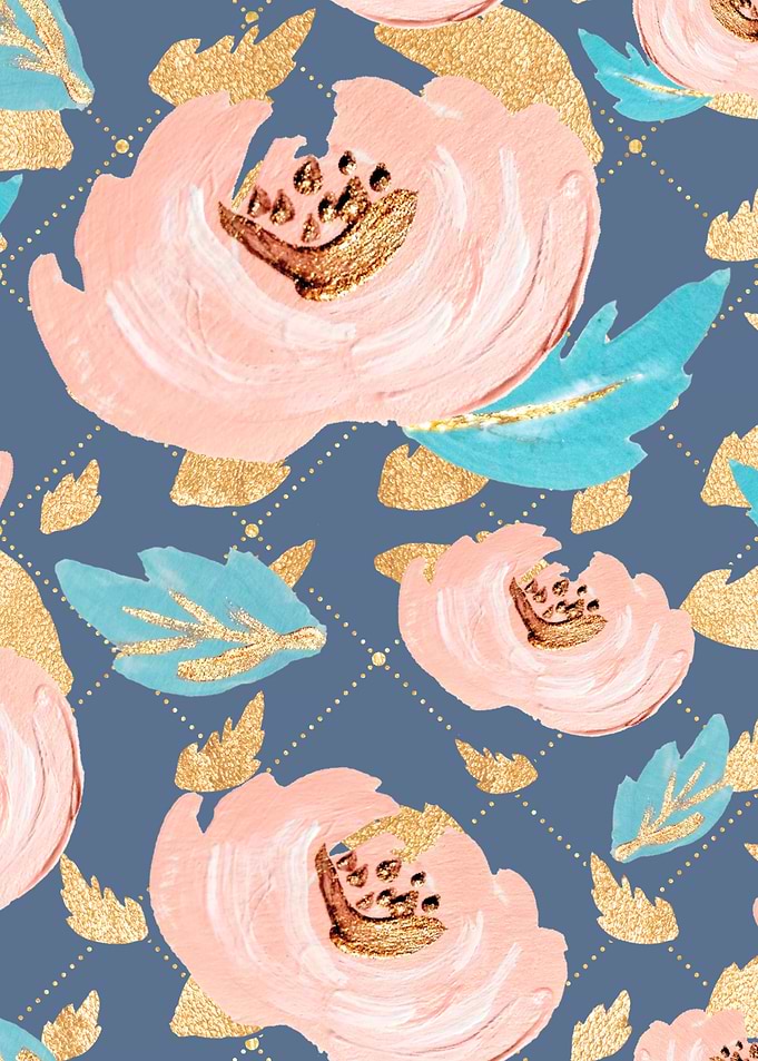 Blush Gold Pattern 08