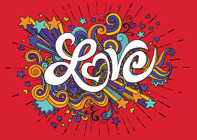 Love hand lettering