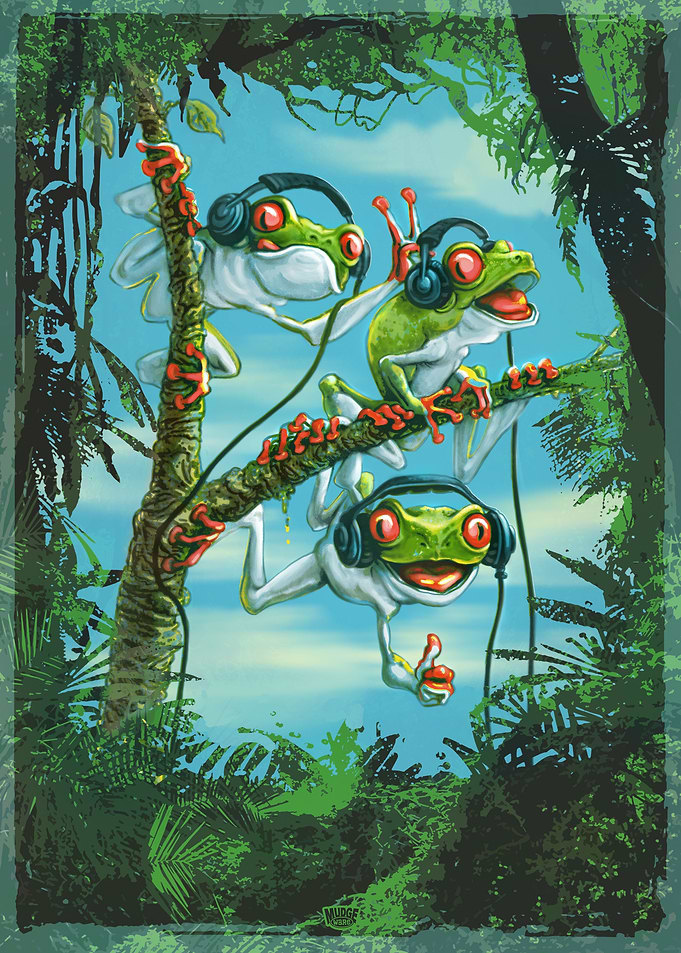 Chillin Tree Frog Trio