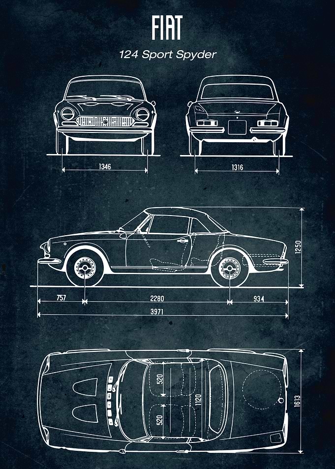 No076 Fiat 124 sport spyde